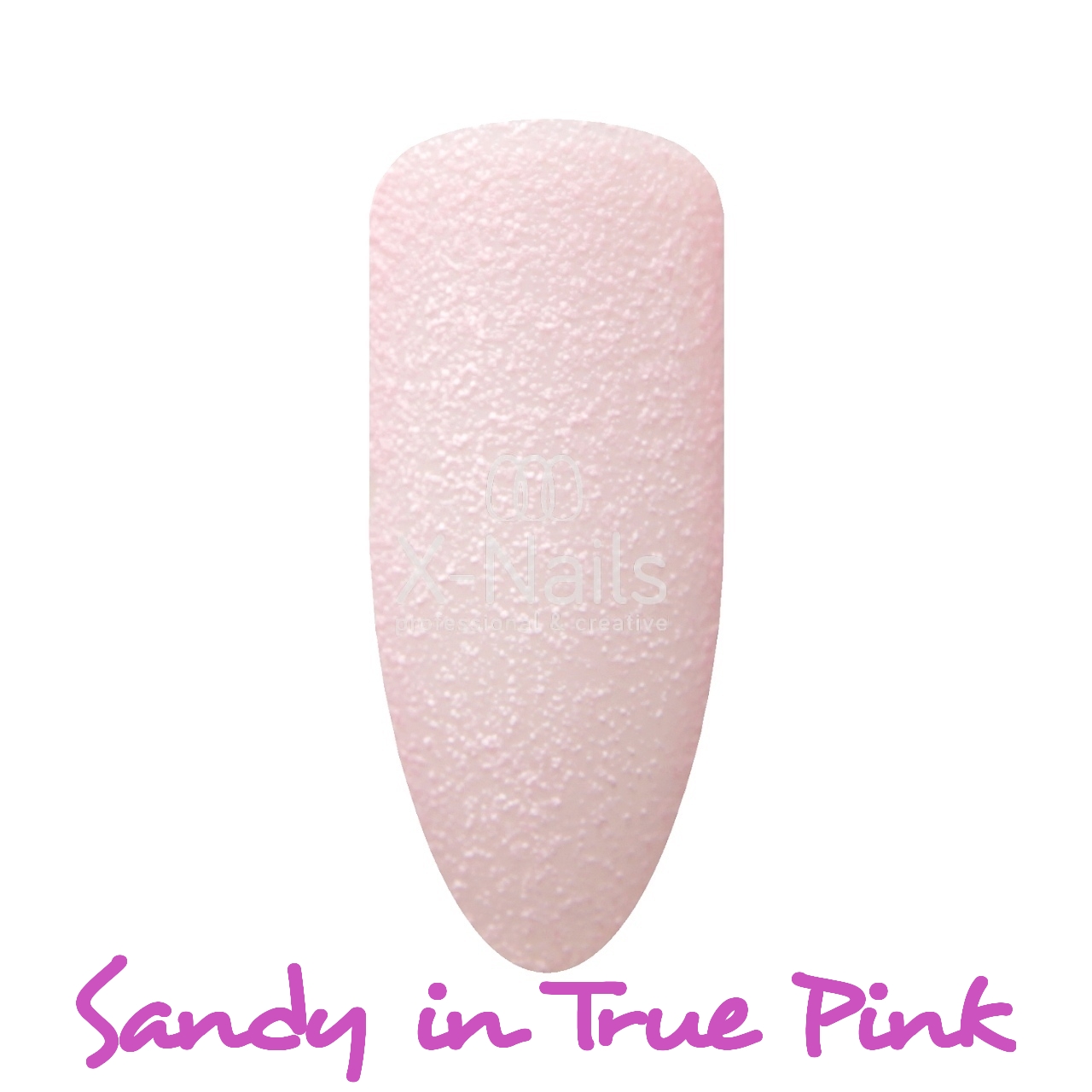 Pískový lak na nehty X-NAILS, lak s pískovým efektem a 3D pískovou strukturou, růžový lak na nehty