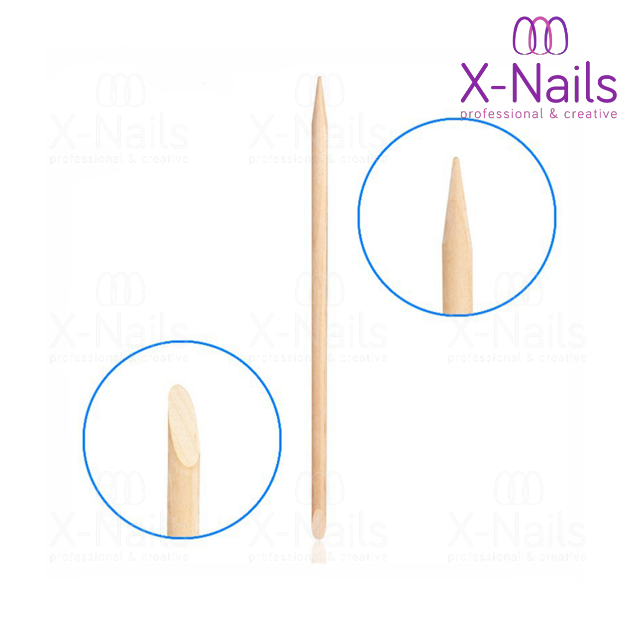 Pomerančové dřívko na nehty střední - POMERANČOVÁ DŘÍVKA 100 ks