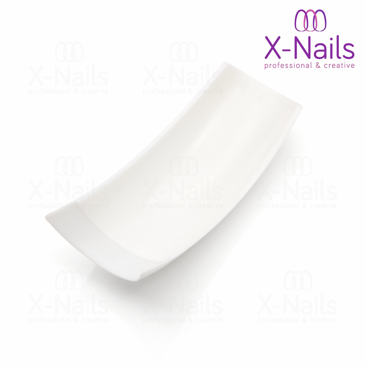 X-NAILS Tipy na nehty 500 ks - nehtové tipy FRENCH NATURAL PACK (dlouhá ploška)