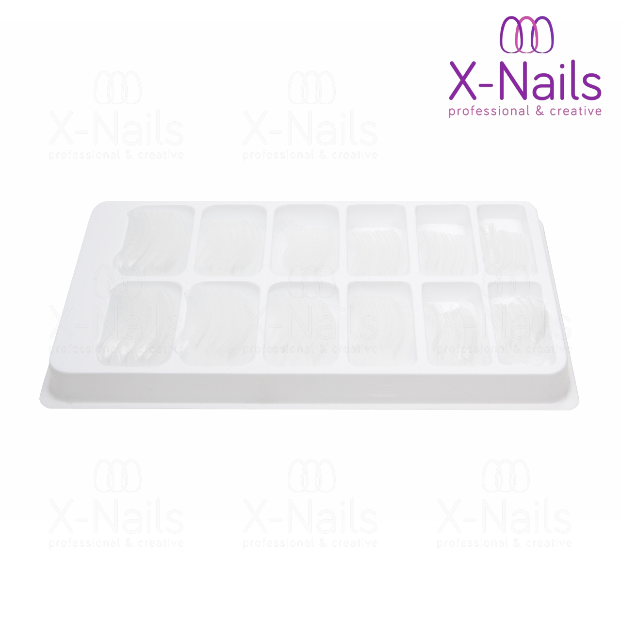 Duální nehtové šablony na polygel 120 ks - FORMY NA POLYGEL POLY DUAL