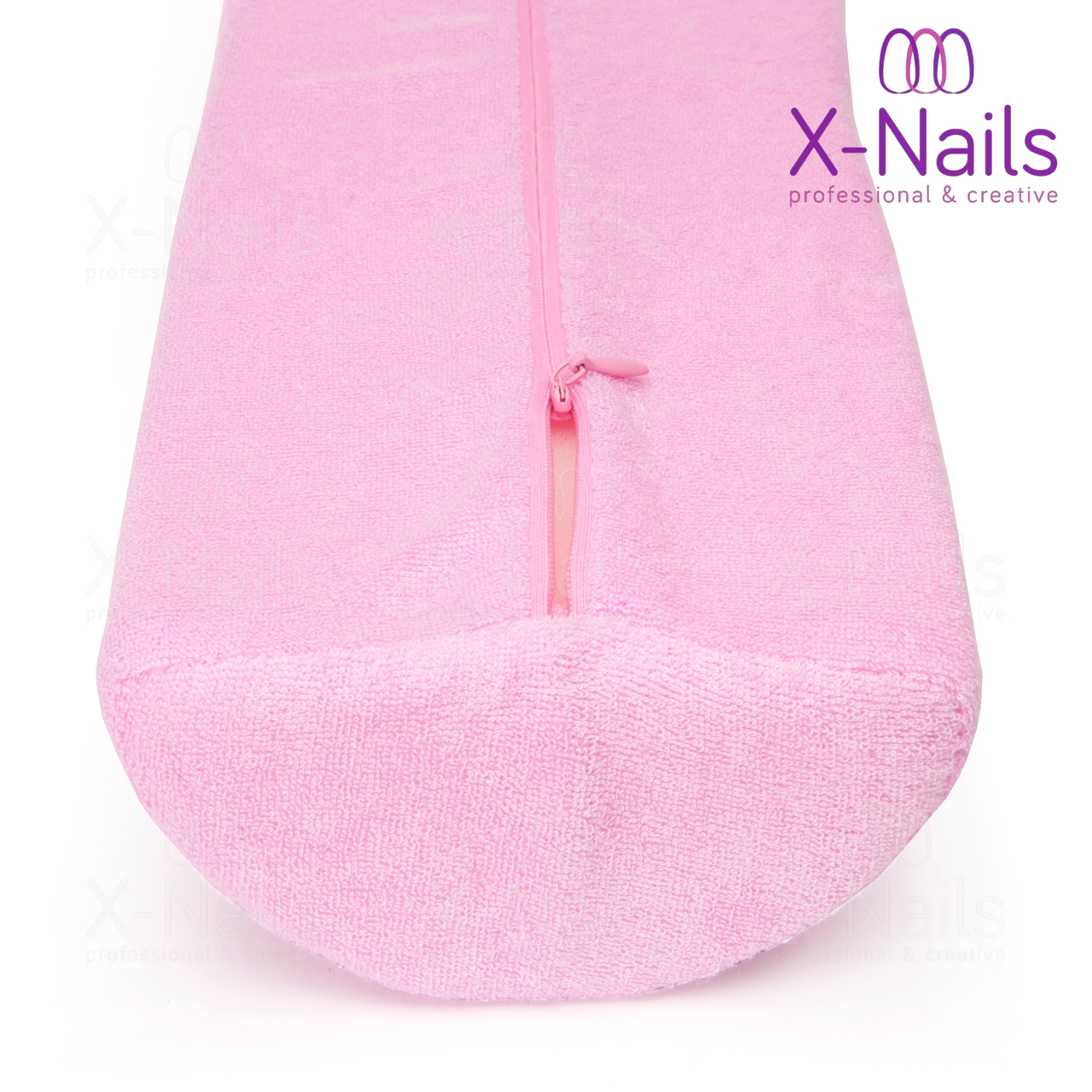 X-NAILS manikúrní podložka pod ruce - FROTÉ BÍLÁ