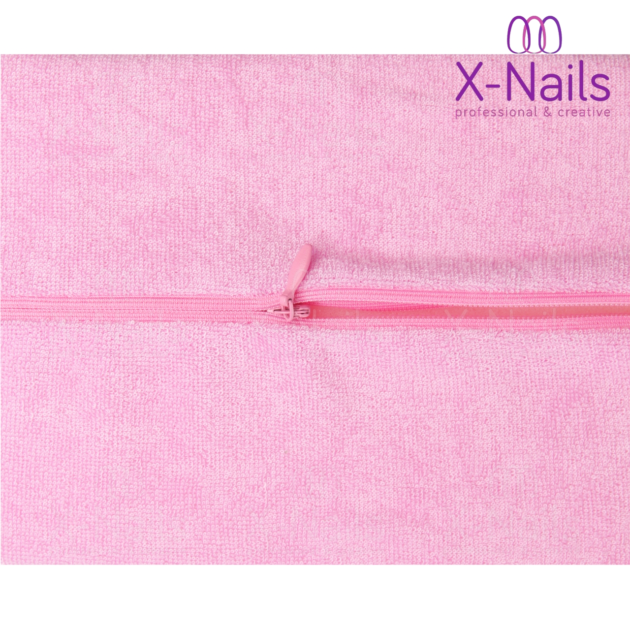 X-NAILS manikúrní podložka pod ruce - FROTÉ BÍLÁ