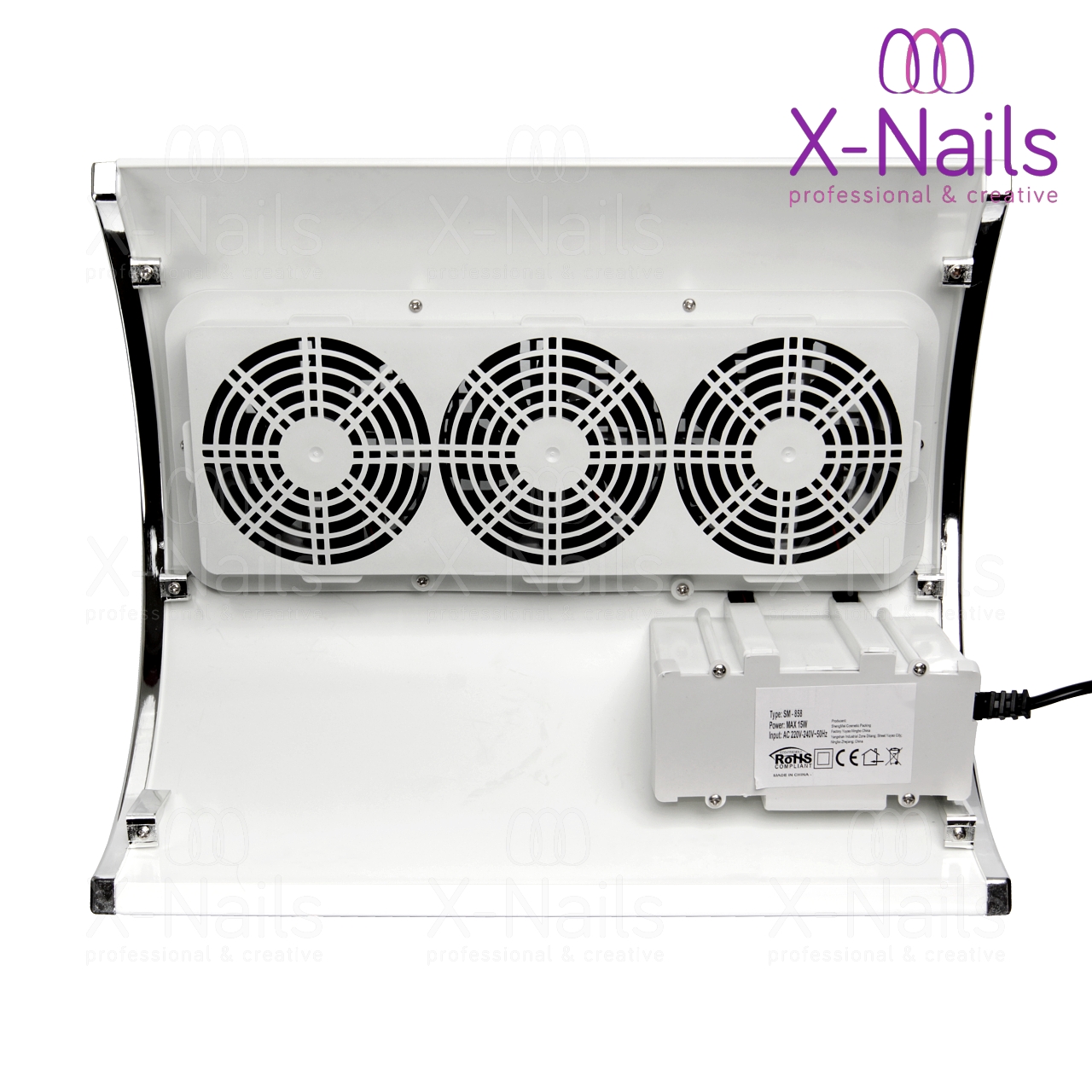 Profesionální odsávačka prachu na nehty se 3 ventilátory - RŮŽOVÁ