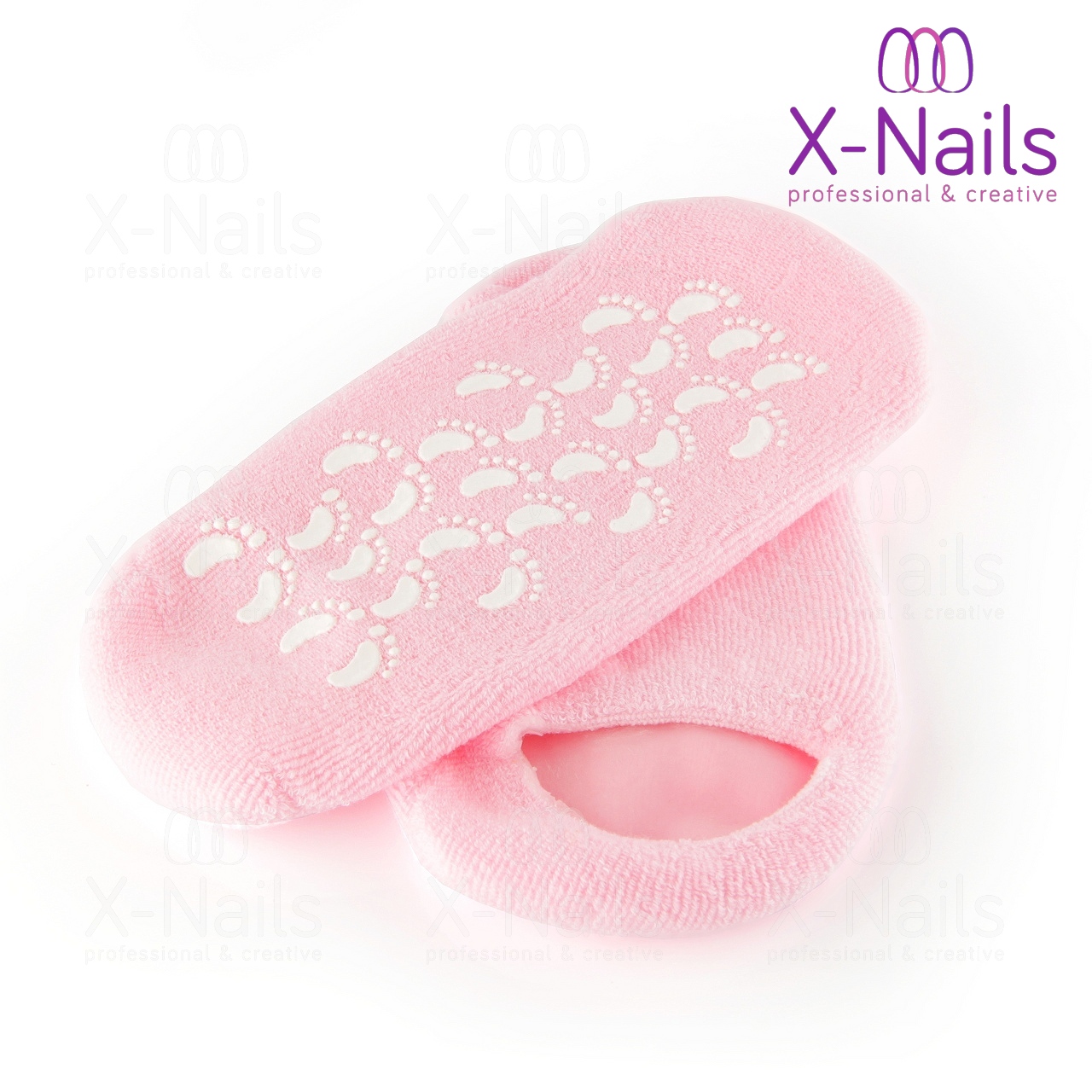 X-NAILS hydratační gelové ponožky