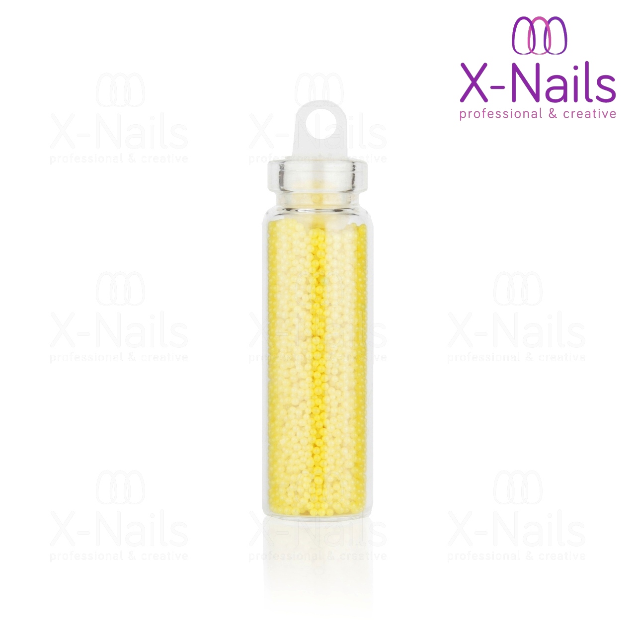 Mini perličky na zdobení nehtů - KAVIÁR ŽLUTÝ