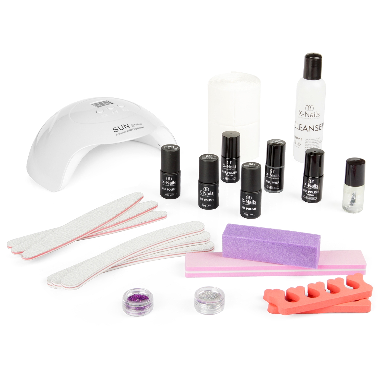 Startovací sada na gel lak manikúru – sada na gelové nehty EASY MANICURE
