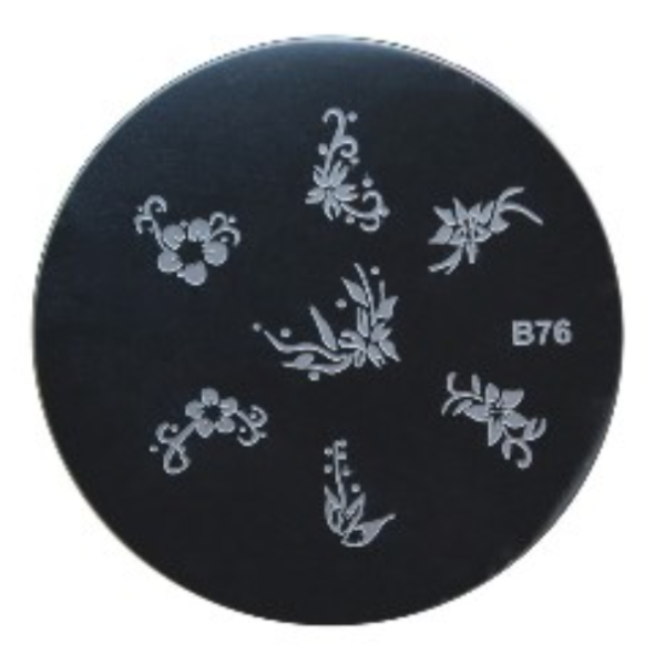 Razítkovací destička na nehty – ORNAMENTY B76