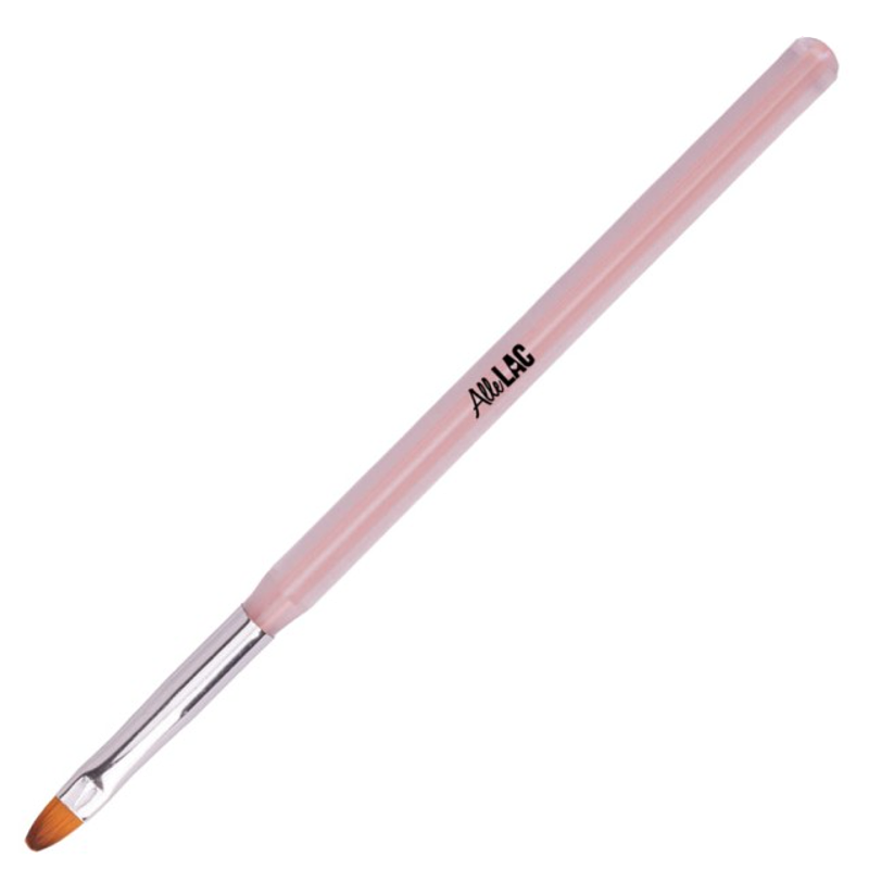 Štětec na UV gel a gelové nehty, princess, vel. 6, oválný (délka štětin 8mm, umělý vlas)