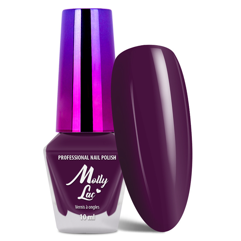 Klasický lak na nehty,10ml - Molly 54 (lilkově fialový lak na nehty, vysoký lesk, výdrž až 12 dní)