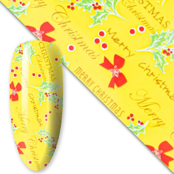 Zdobicí transfer fólie na nehty, 100 cm - VÁNOCE 28