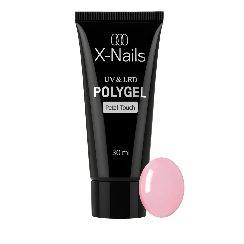 HEMA/DI-HEMA FREE UV/LED polygel v tubě 30 ml - PETAL TOUCH (jemný růžově pastelový odstín)