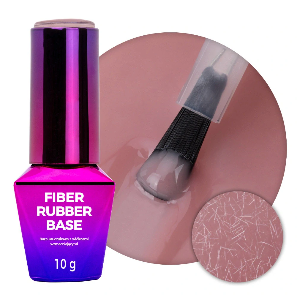 Podkladová báze Rubber Fiber Base Biscotti 10 g – revoluční báze se skelným vláknem v přirozeném nude odstínu