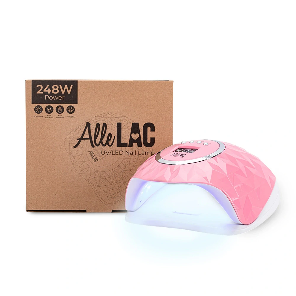 UV/LED lampa na nehty Y13 248 W – 60 diod, Low Heat mode - RŮŽOVÁ