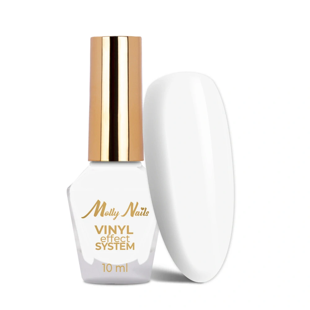 Klasický lak na nehty MollyNails 10 ml - bílý White