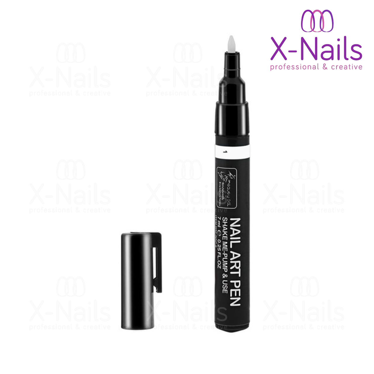X-NAILS Zdobící pero na nehty - NAIL ART PEN WHITE