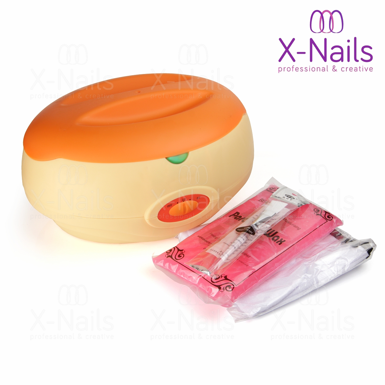 X-NAILS parafínová vana s příslušenstvím na parafínové zábaly + 450 g parafínu