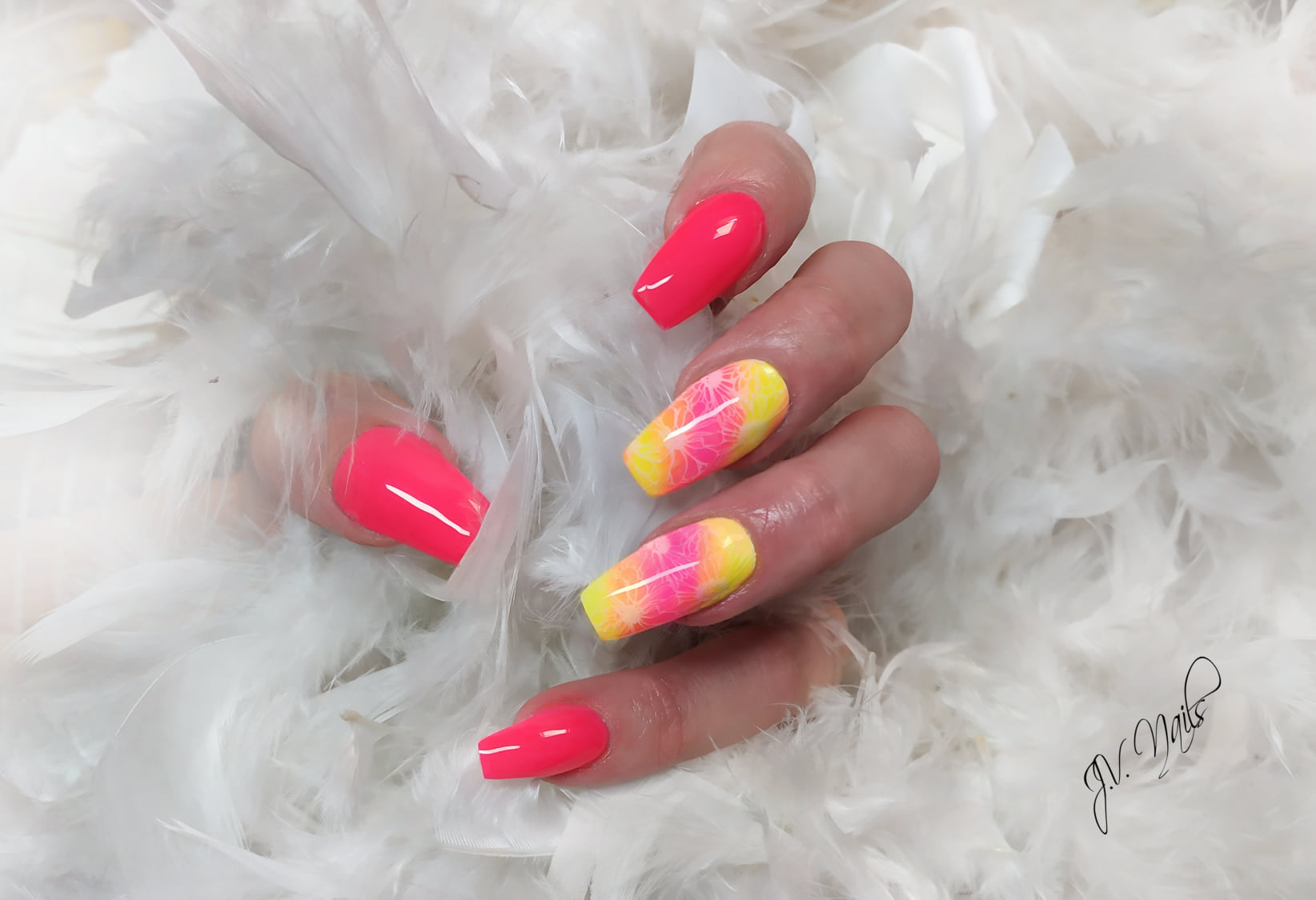 X-NAILS bezvýpotkový UV/LED gel Master Line, 5 ml - NEON PINK
