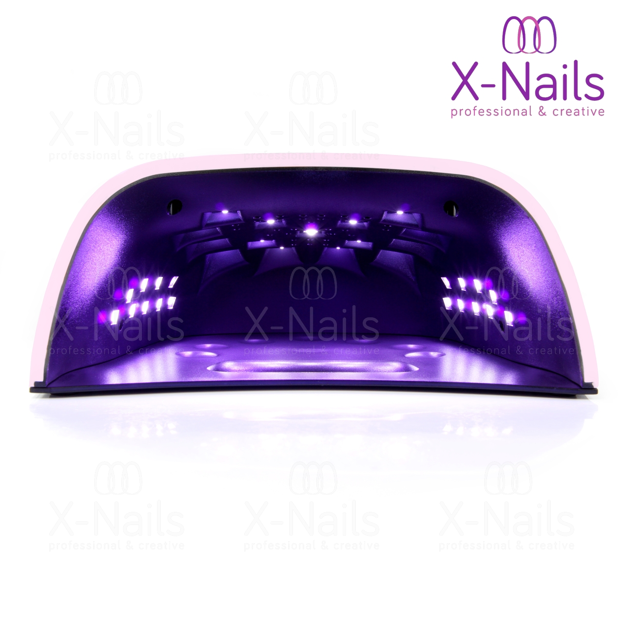 X-NAILS duální UV/LED lampa na nehty 60W – PROFESSIONAL No.7 RŮŽOVÁ