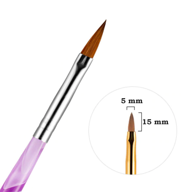 Štětec na akrylovou modeláž, přírodní vlas, č.6 - LILA LUX