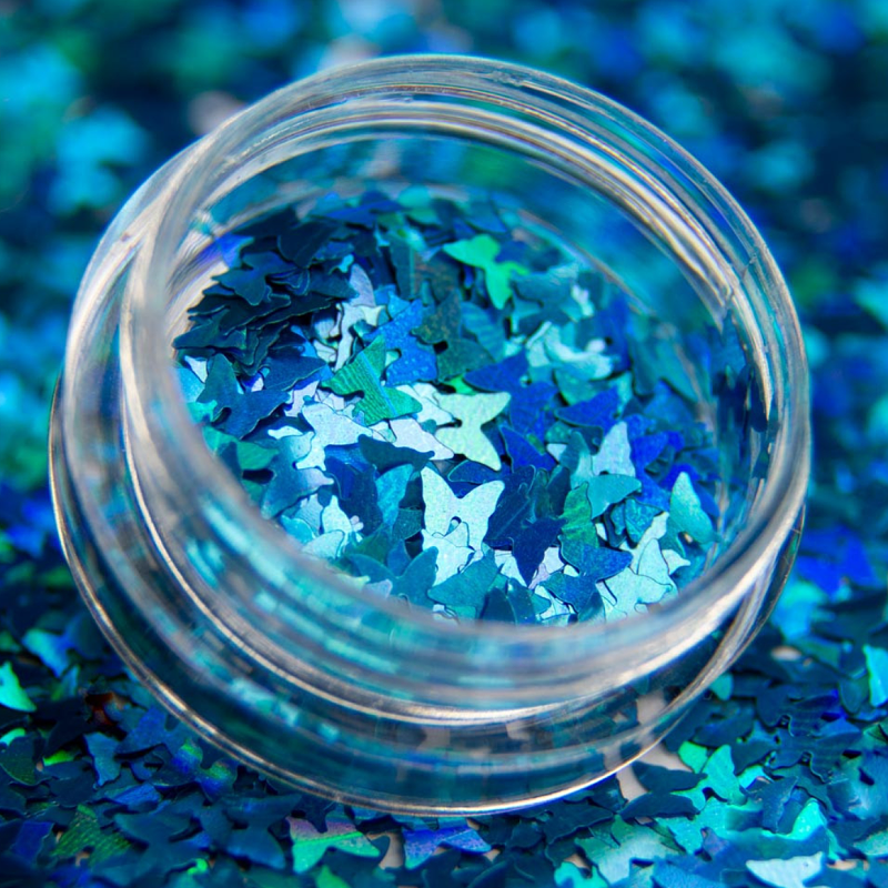 Barevné hologramy na nehty - HOLO MOTÝLCI 08