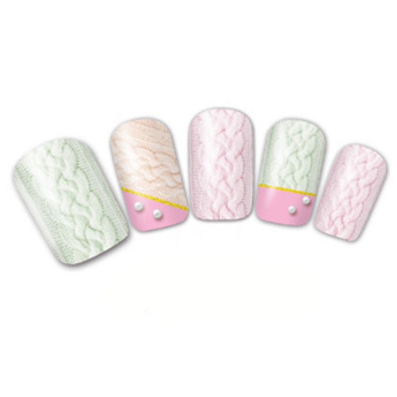 Barevné vánoční vodolepky na nehty - Winter Sweater 