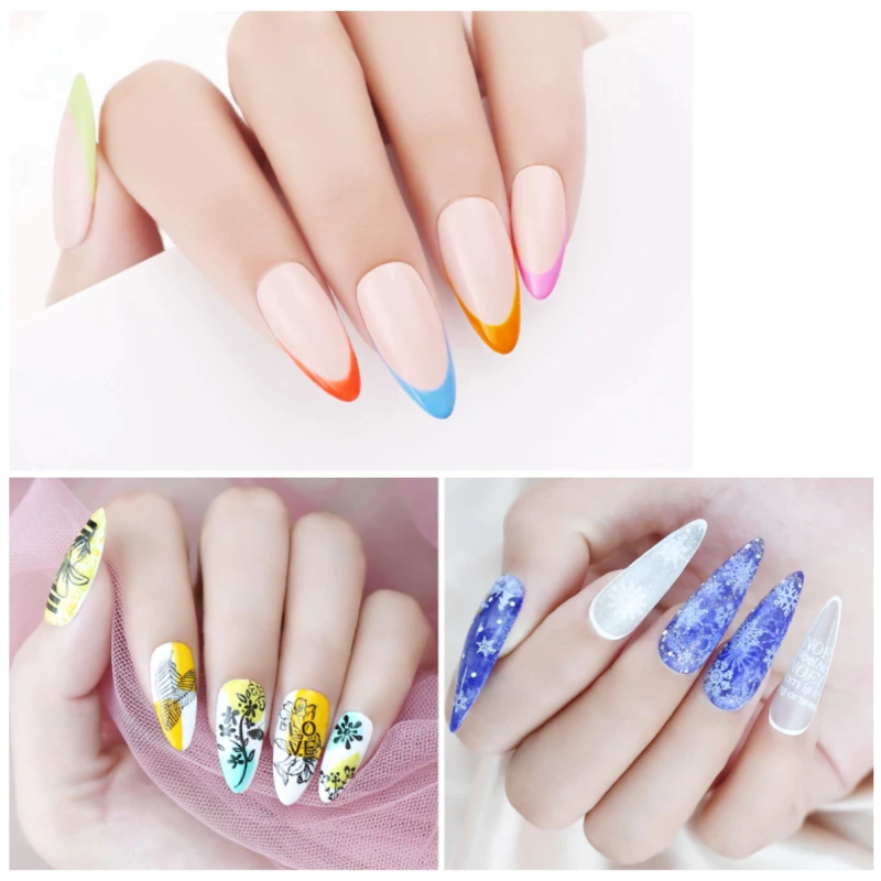 Gelové razítko na nehty - CLEAR (čiré silikonové razítko + stěrka)