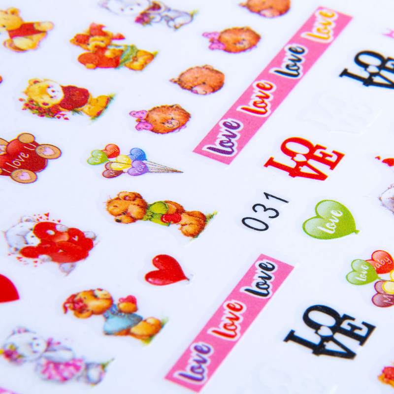 Zamilované samolepky na nehty - VALENTÝN 31