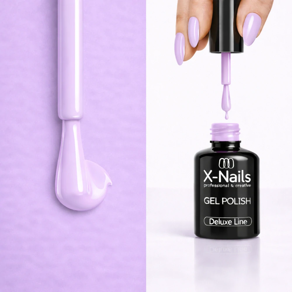 Profesionální gel lak Deluxe line, 5ml – FREESIA (fréziově fialkový, perfektně krycí gel lak)