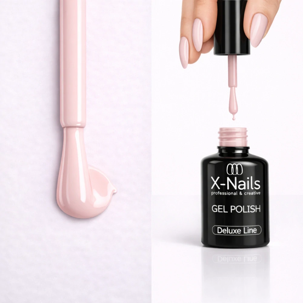 Profesionální gel lak Deluxe line, 5ml – CHERRY BLOOM (mléčný s růžovým nádechem, perfektně krycí gel lak)