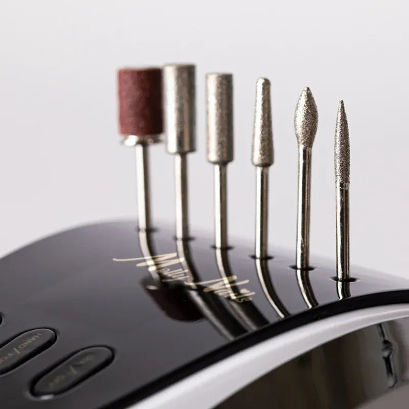 Bruska na nehty M13 68W, stříbrná + brusné nástavce ZDARMA (extra výkonná profi bruska s LCD panelem)