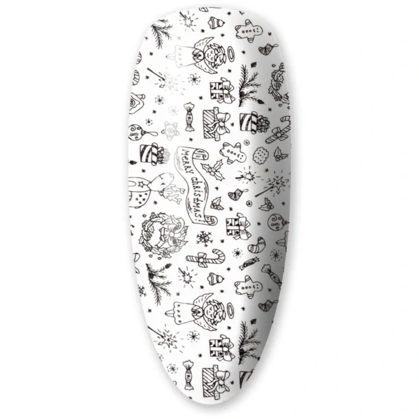 Zdobicí transfer fólie na nehty, 25cm - VÁNOCE 06