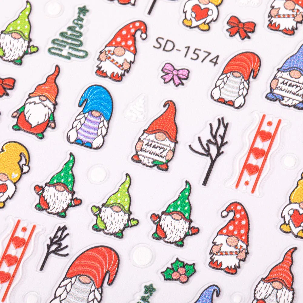 5D Vánoční samolepky na nehty – Merry Christmas SD1574