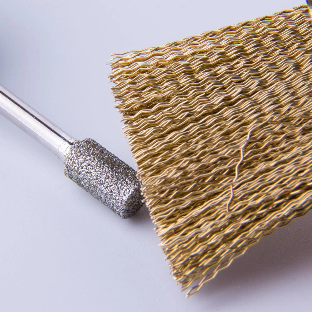 Měděný kartáček na čištění fréz a brusných nástavců, 1 ks