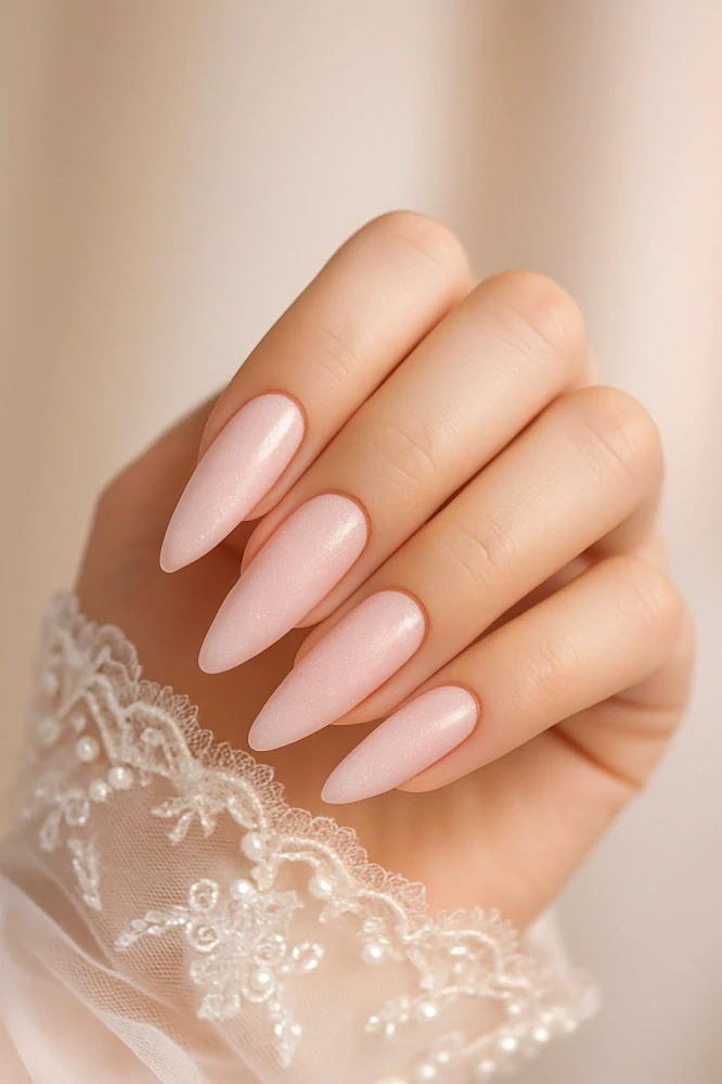 HEMA/DI-HEMA FREE UV/LED polygel v tubě 30 ml - CRYSTAL BLOOM (baby pink s perleťovým třpytem)