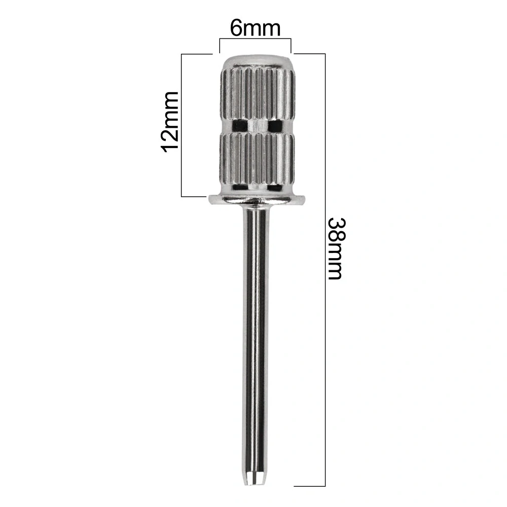Držák brusných válečků – stříbrný, průměr 6 mm