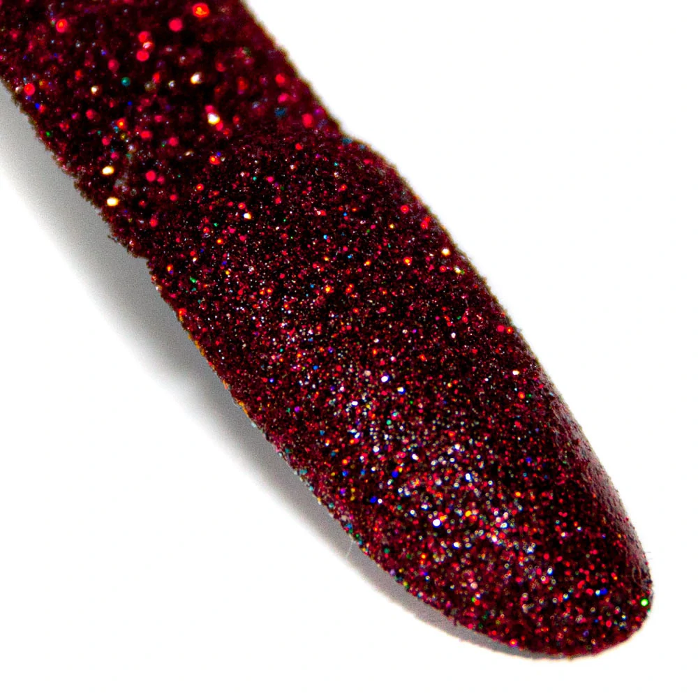 Jemný glitrový prach na nehty - BROKÁT ČERVENÝ