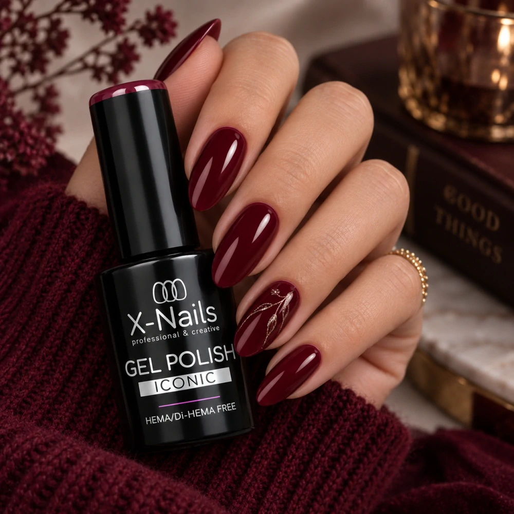 Gel lak Iconic Velvet Wine 5 g – vínový, HEMA & Di-HEMA Free