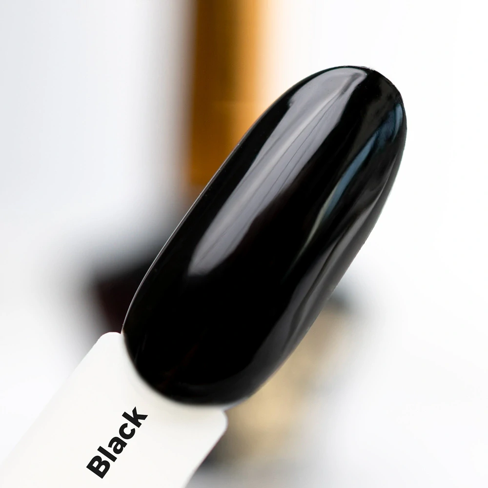 Klasický lak na nehty MollyNails 10 ml - černý Black