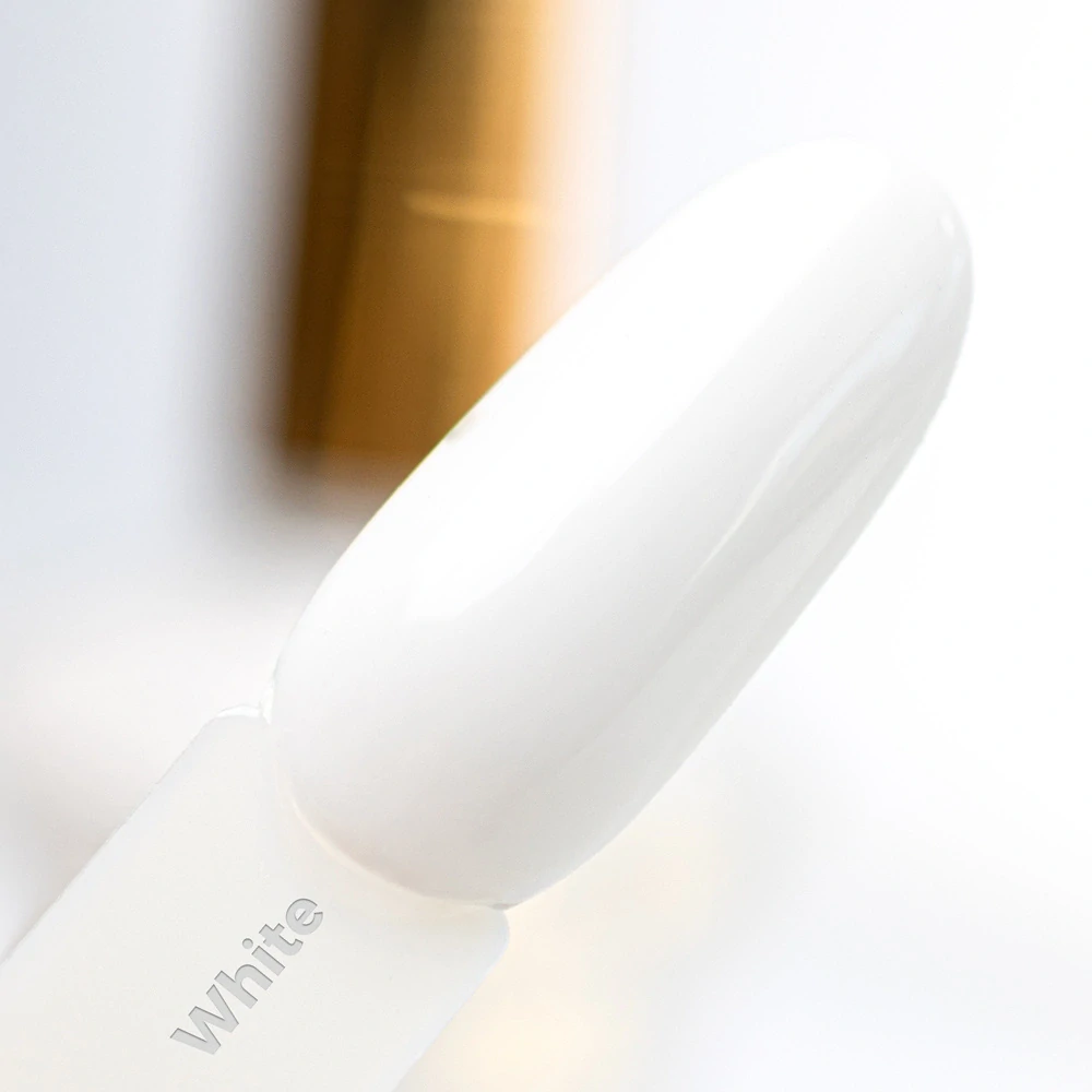 Klasický lak na nehty MollyNails 10 ml - bílý White
