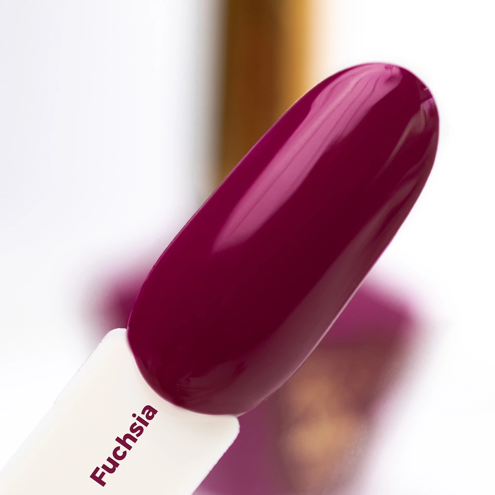 Klasický lak na nehty MollyNails 10 ml - sytý růžový Fuchsia
