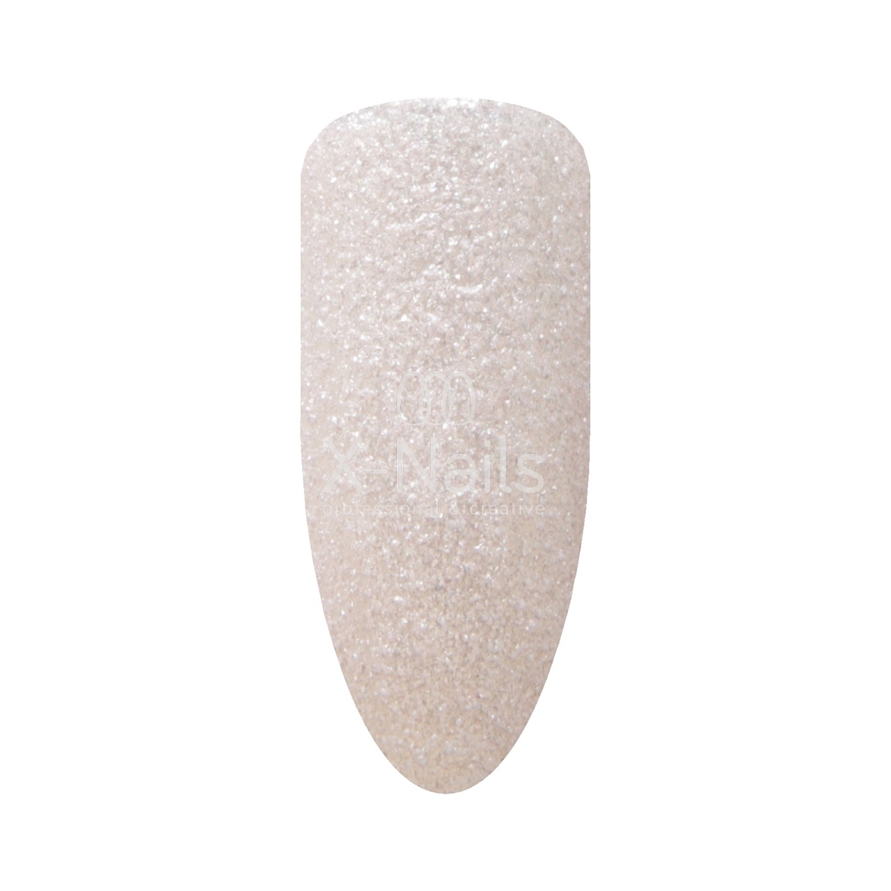 X-NAILS lak na nehty, 15 ml - 3D pískový efekt 112 - Sandy in Light Pink Glitter