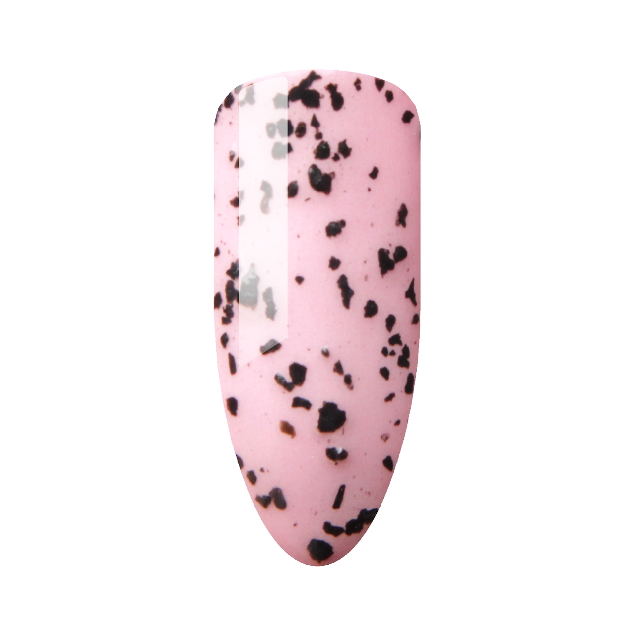 X-NAILS zakončovací gel lak,5 ml - QUICK FINISH EGGY (bez výpotku, s černými elementy)