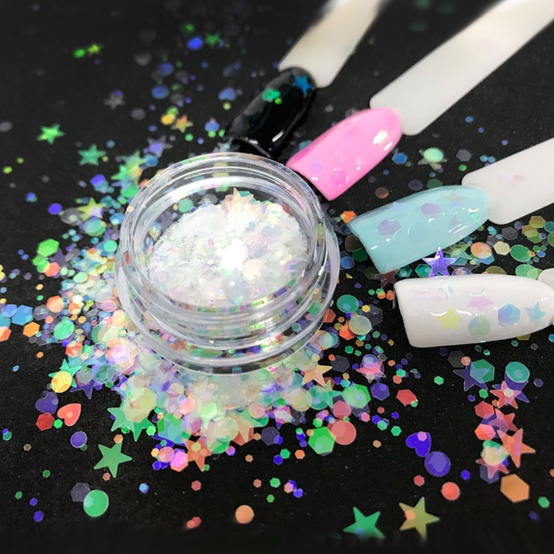 Hologramy na nehty – MAGIC DIAMONDS 12 (ultra tenké holografické folie na nehty)