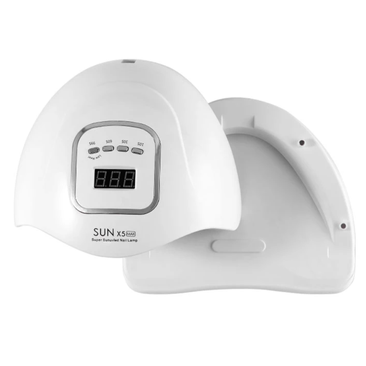 Duální UV/LED lampa na nehty 180W – X5 MAX s LCD displejem (režim pro citlivé nehty, extra výkonná)