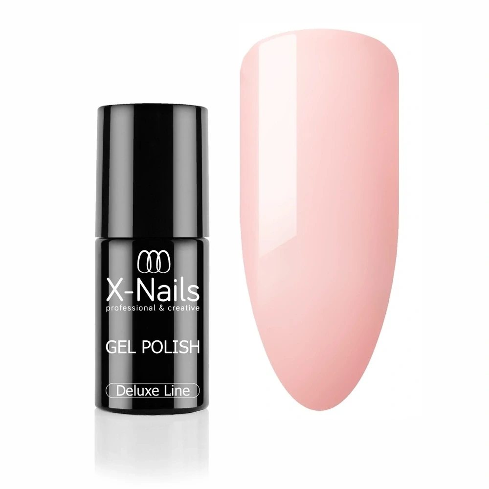 Profesionální gel lak Deluxe line, 5ml – PASTEL PEACH (broskvově růžový, perfektně krycí gel lak)