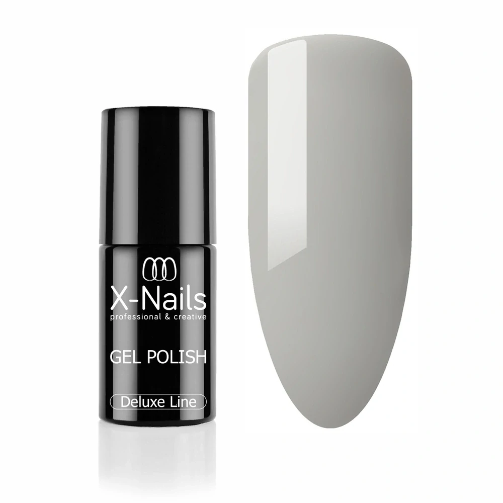Profesionální gel lak Deluxe line, 5ml – CYPRESS (ocelově šedý, perfektně krycí gel lak)