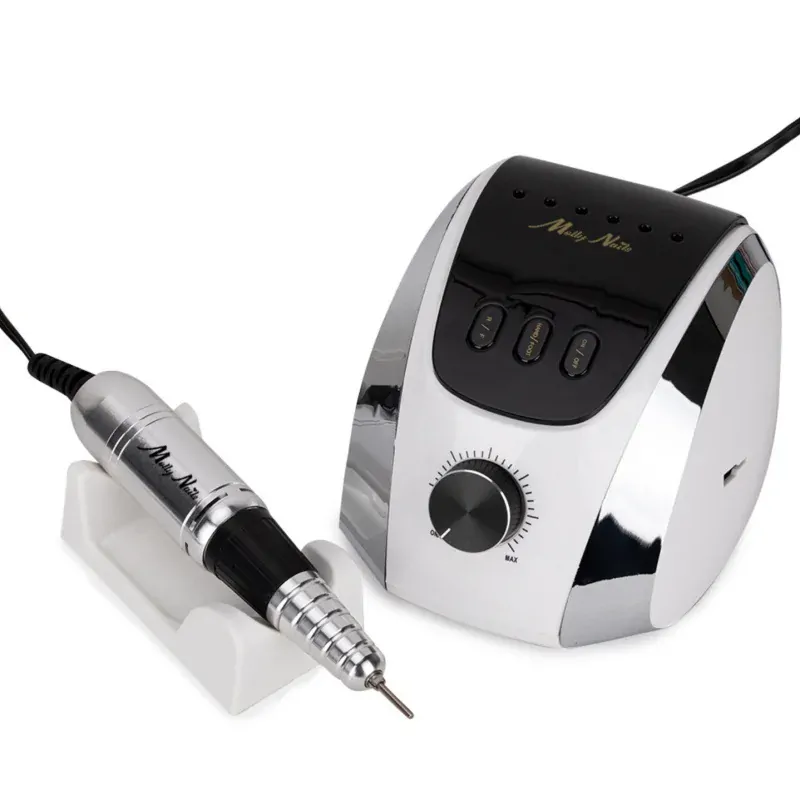 Bruska na nehty M13 68W, stříbrná + brusné nástavce ZDARMA (extra výkonná profi bruska s LCD panelem)