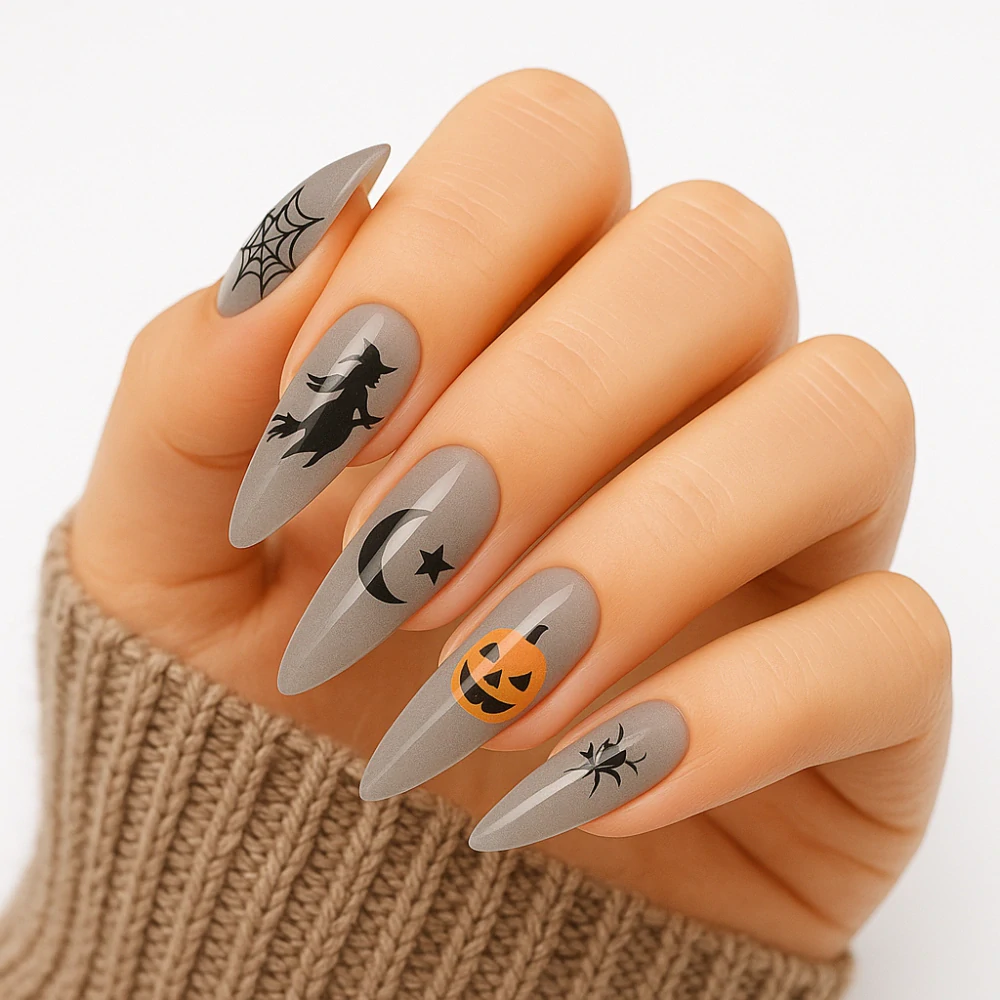 Ultra tenké samolepky na nehty – Halloween DD764 (barevné)