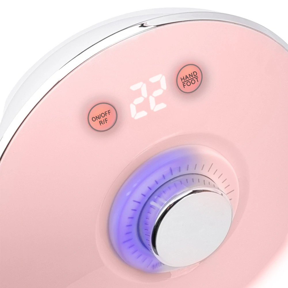 Bruska na nehty M17 68 W – 45 000 ot./min., LCD, růžová