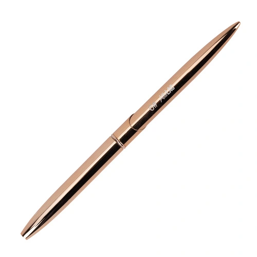 Štětec na gelové nehty č. 6 AlleLac Rose Gold – plochý, syntetický vlas